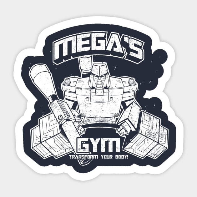 Mega's Gym Sticker by CoinboxTees